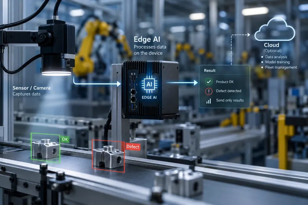 Was ist Edge AI? Wie verarbeitet künstliche Intelligenz Daten direkt auf dem Gerät?